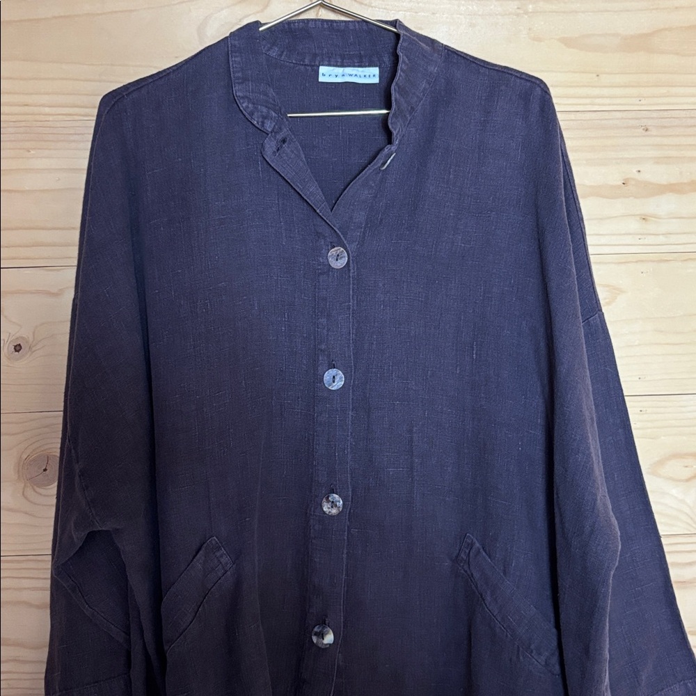 Bryn Walker Button-Up Shirt jacket - Picture 3 of 11